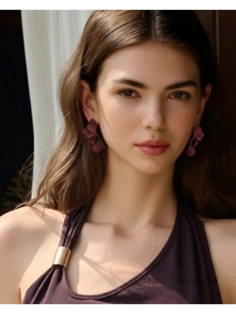Lightweight Chunky Floral Dangle Earrings for Women Boho Statement Jewelry Gift